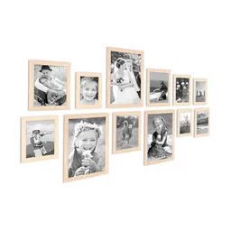 ArtzFolio Camel Brown 12 Pieces Wooden Wall Photo Frames-image-52