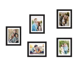 Art Street Set Of 5 Black Solid Individual Wall Photo Frames image 5