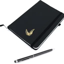 asraw Golden Wings A5 Sized Hardcover Diary with Stylus Pen A5 Diary Ruled 176 Pages-picture-10