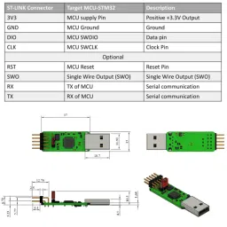 7Semi ST-LINK/V2 and ST-LINK/V2.1 USB Debugger Programmer with Original STM Chip image 4
