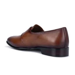 ROSSO BRUNELLO Men Textured Pointed Toe Leather Slip-On Formal Shoes image 2