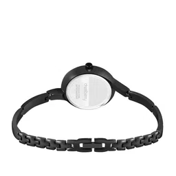 DressBerry Women Black Brass Dial & Stainless Steel Bracelet Analogue Watch DB-025-Black image 4