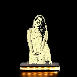 viyapaari Photo Frame 3D Birthday Special Occasions Wedding, Anniversary Night Table Lamp image 5