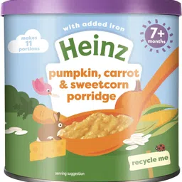 heinz Baby Porridge, Pumpkin, Carrot & Sweetcorn, UK Made Baby Cereal-picture-12