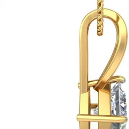 avsar BIS Hallmark AVP641YB 14kt Cubic Zirconia Yellow Gold Pendant image 2