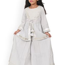 BAESD Girls Yoke Design Gotta Patti Kurta with Sharara-picture-11