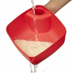 coolindians Plastic Storage Bowl Drainer Fruits Washing Bowl Fruit Rinse Bowl Collapsible Colander Disposable image 4