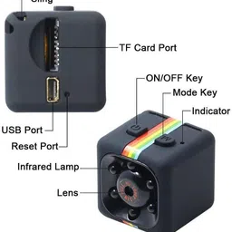 ALA SQ11 Mini camera SQ11 with night illumination, motion sensor and viewing angle 140 ° - Intelligent Loop Recording - Million HD lens - 360 Degree Rotating Back Clip - Upgrade Version 2021 Sports and Action Camera image 5