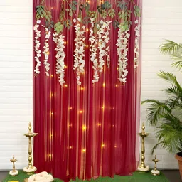 Special You Red Curtains Backdrop Decoration-picture-2