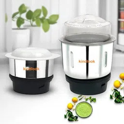 kindlook Combo Chutney Jar Mixer Jar (250ml + 500ml) Fit on 2 Lock & 4 Teeth Coupler Jar Mixer Juicer Jar-picture-23
