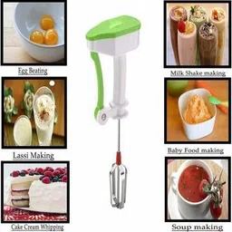 mitsu Power Free Hand Blender for Egg & Cream Beater, Milkshake, Lassi, Butter Milk Mixer Maker 0 Hand Blender (Multicolor) Plastic Cage Whisk image 5