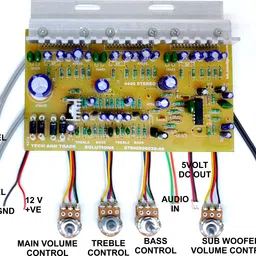 tech and trade 4440 TRIPLE IC BASED DIY BLUETOOTH MODULE HOME THEATER AUDIO AMPLIFIER CIRCUIT BOARD Sound Recorder and Sound Circuit Electronic Hobby Kit image 3
