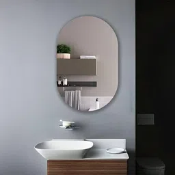 luppra 12 × 18 in Capsule Frameless Wall Mirror Bathroom Mirror-picture-28