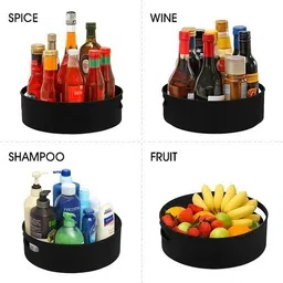unqbtq Utensil Kitchen Rack ROTATING TRAY FOR KITCHEN Plastic image 2