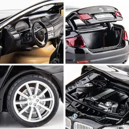 funablo 1/32 Compatible for 535i Model Car, Zinc Alloy Pull Back Toy car image 4