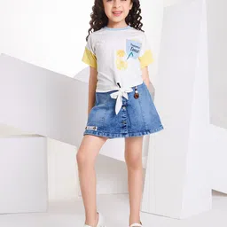 Peppermint Print Chambray Top image 5