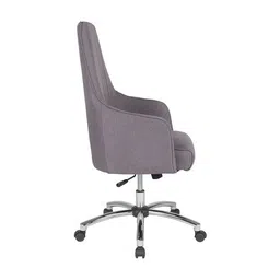 furniturstation Gans Leatherette Study Chair in Grey Colour image 3