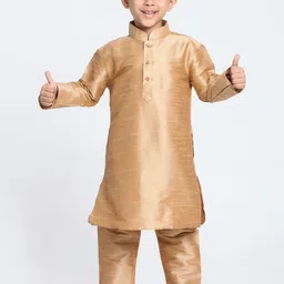 JBN Creation Boys Mandarin Collar Kurta With Pyjamas-picture-24