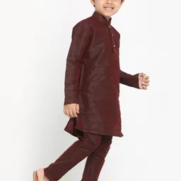 JBN Creation Boys Mandarin Collar Kurta With Pyjamas image 5