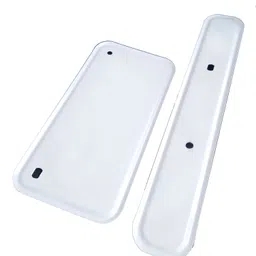 cubeon Premium Quality Metal Number Plate For Universal Bike/Scooty (WHITE) Bike Number Plate image 2