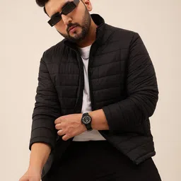 unstd Men Self Design Puffer Jacket image 2