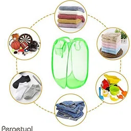 kudos enterprises 30 L Multicolor Laundry Basket image 3