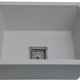 sumra g Quartz Single Bowl Phantom Granite Sink for Kitchen And Pvc Waste Pipe-Flushmount/Undermount (16 x 18 x 9) Vessel Sink image 3
