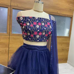 payu Embroidered Semi Stitched Lehenga Choli image 3