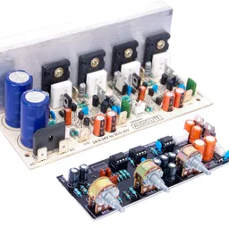 audio lite 200 Watt Stereo Amplifier Board Using 2SC5200 & 2SA1943 with BT Board Sound Recorder and Sound Circuit Electronic Hobby Kit image 2