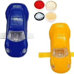Kids Car LED Light Rakhi Plastic (PVC) Chawal Roli Pack, RakhiSet-image-52