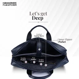 hammonds flycatcher Men Blue Messenger Bag - Extra Spacious image 4