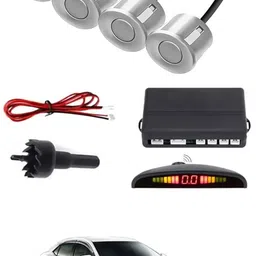 zplus Universal 4 Silver Reverse Parking Sensor With LED Display For Cars-10 Safety of Passengers/Car One Alarm Kit-1171 Parking Sensor-picture-12