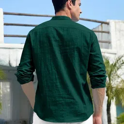 radiance creation Men Solid Cotton Blend Straight Kurta image 2