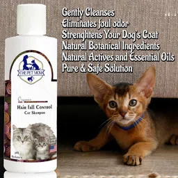 the pet mom Organic Cat Shampoo Hair Fall Control–Cat Hair Shed Control, Strengthening Coat, Conditioning Fresh, Reduces Hair Fall, Cleans & Conditions, De-Shedding Cleanser All Cat Breed, Cat Shampoo image 4
