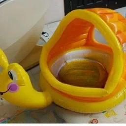 tiny tales SNAIL SHADE (IND*6624) INFLATABLE KIDS OUTDOOR POOL With Free Pump Inflatable Swimming Pool-picture-12