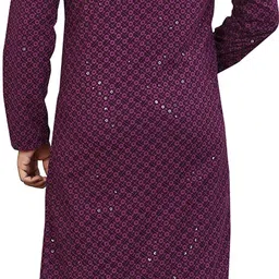 almora Men Embellished Cotton Rayon Straight Kurta image 2