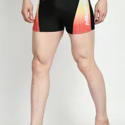 jmt wear Chlorine Resistant Swimwear Swimsuit Swimming Shorts Trunk Costume For Men Printed Men Trunk Red Swimsuit image 3