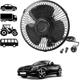 ccmm Black Compact Sleek Design 6inch/12V Car Interior High Airflow Fan-244 Car Interior Fan-picture-18