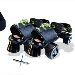 jaspo Blacken Pro Adjustable Senior Roller Skates Combo Suitable for Age Group 6 to 14 Years (Skates+ Helmet + Knee Guard+ Elbow Guard +Wrist Guard+ Bag+Key) Skating Kit-picture-12