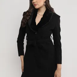 protex Wool Solid Coat For Women image 3