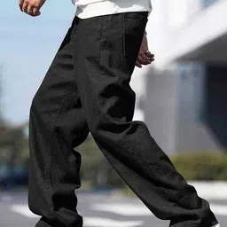 cokhinda Men Regular Mid Rise Black Jeans image 4