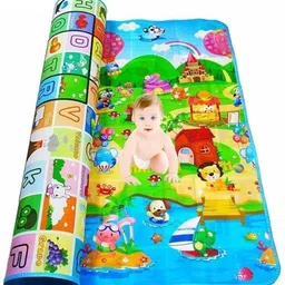 teakwood Plastic Baby Play Mat image 1