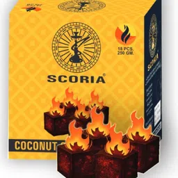 scoria PREMIUM QUALITY HOOKAH FOIL & COCONUT 250GM Hookah Charcoals image 2