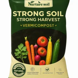 nurture soil Vermicompost 1 kg | 100% Organic Soil Enricher | compost for plants home garden Fertilizer image 1