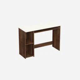 bluewud Mallium Study Table In Brown Maple & White Colour image 5