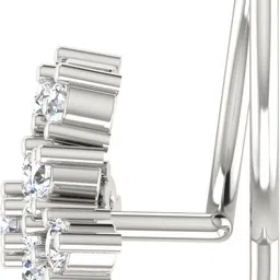 avsar Divyanshi 18kt Diamond White Gold Nose Wire image 5