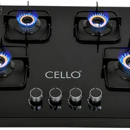 cello Crysta Manual Ignition Hob Top 8 MM Black Glass Manual Gas Stove-picture-12