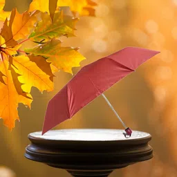 k.c. paul & sons VARSHA 3 FOLD RUST COLOUR UMBRELLA Umbrella image 5