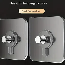 aarykart Self Adhesive Nail Hook for Hanging Photo Frame, Home and Bathroom Accessories Hook 10 image 5