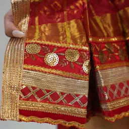 avilhara Silk Blend Embroidered Multicolor Women Dupatta image 5